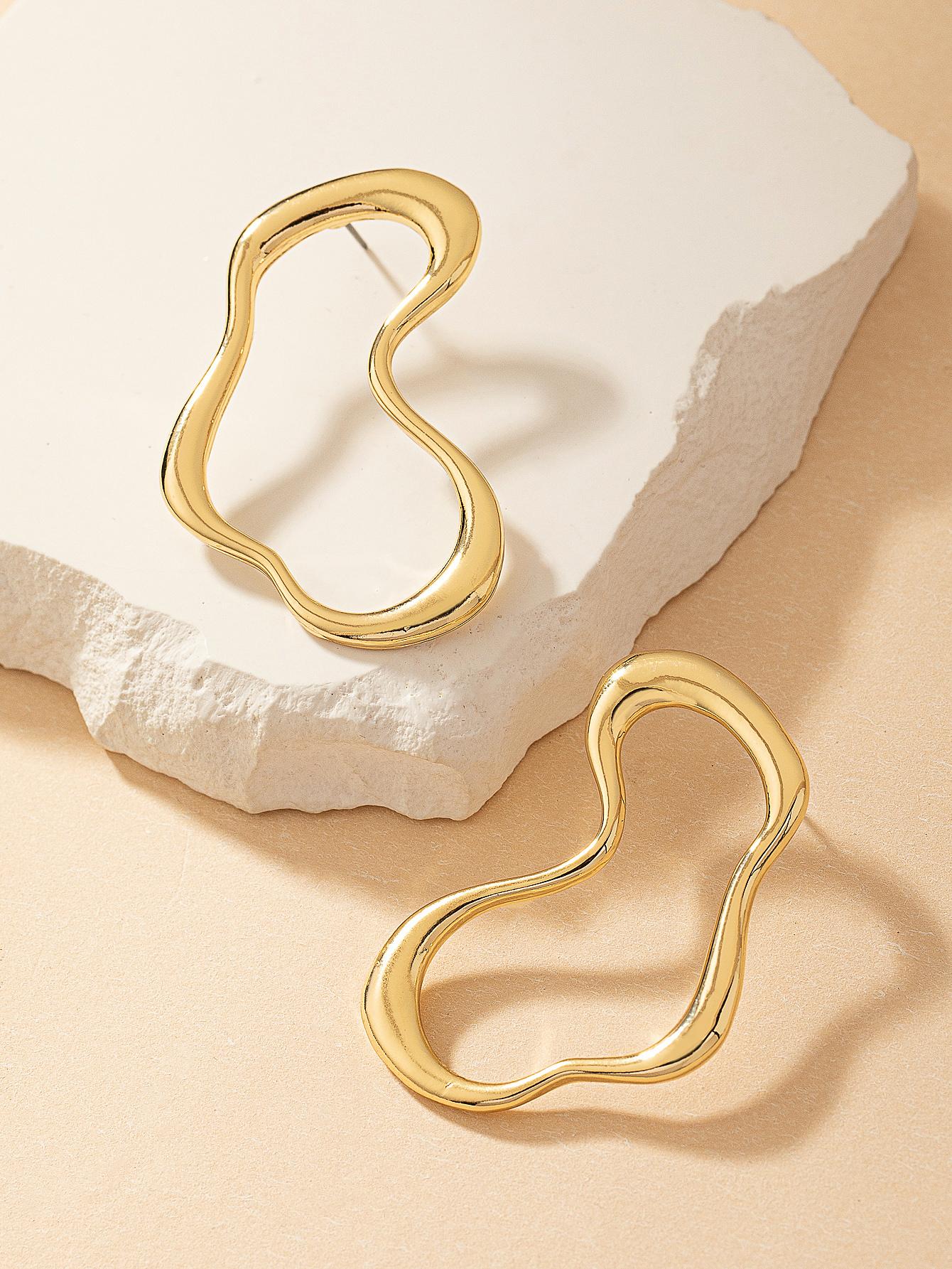 Brinco Orgânico Dourado