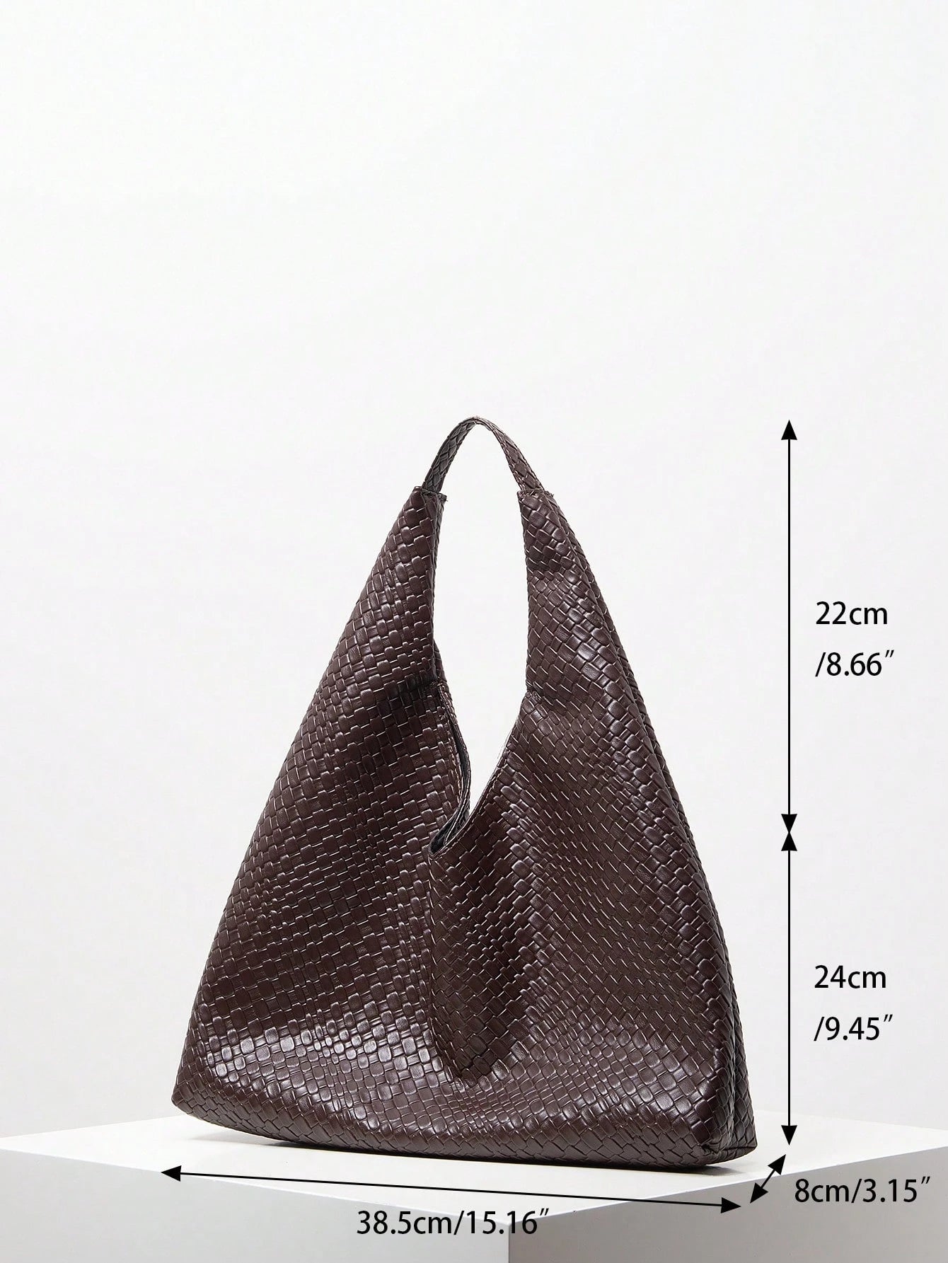 Bolsa de Ombro Trançada Vintage,