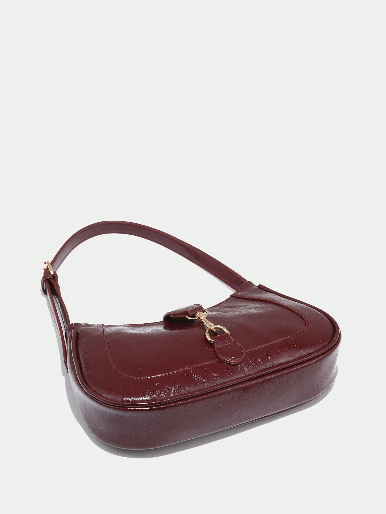 Novachic, 1 peça Bolsa em formato de Meia Lua Retrô Minimalista com Gancho Decorativo e Alça de Ombro Ajustável, Adequada para Data, Passeio, Festa