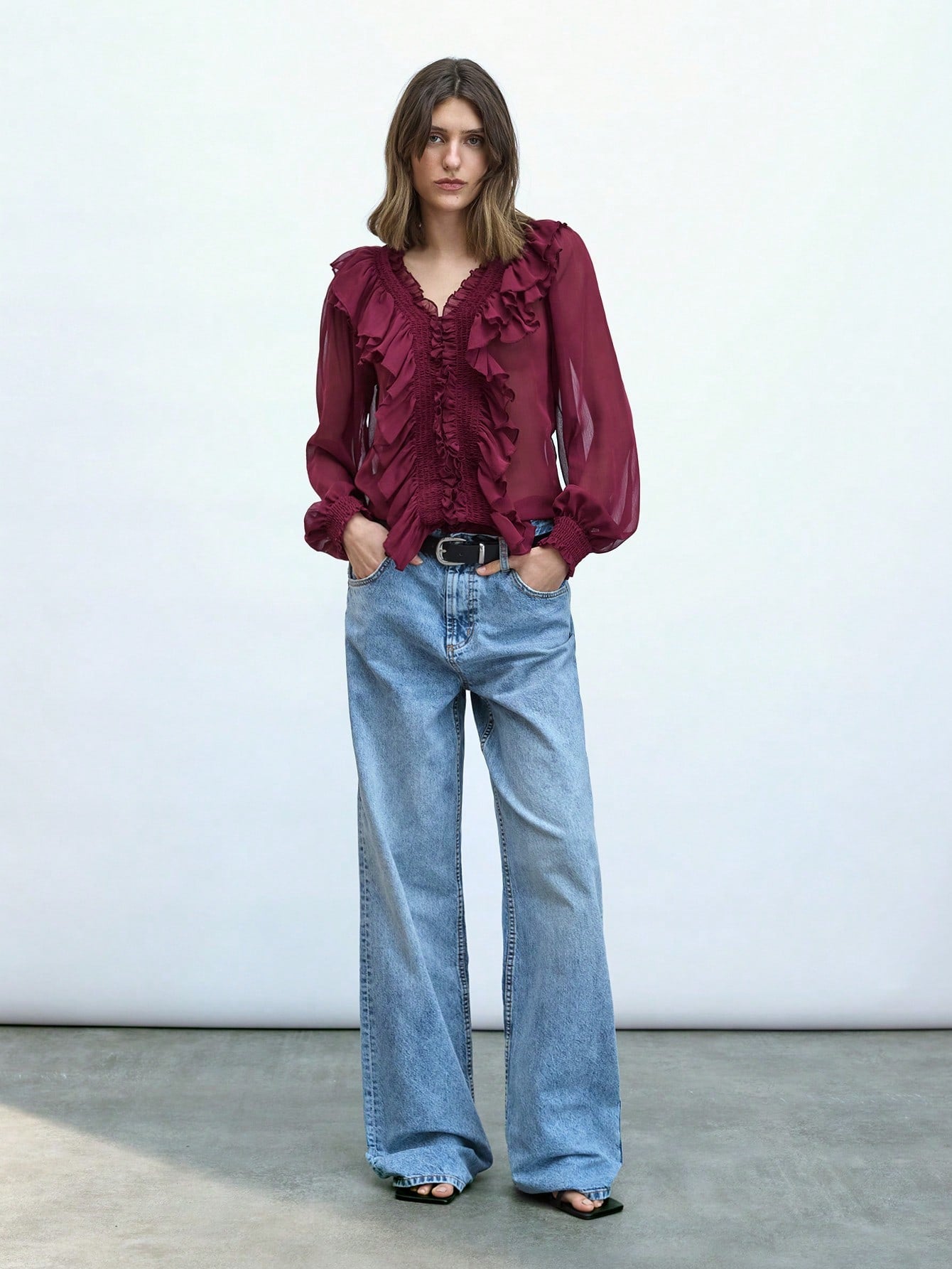 Camisa de Chiffon