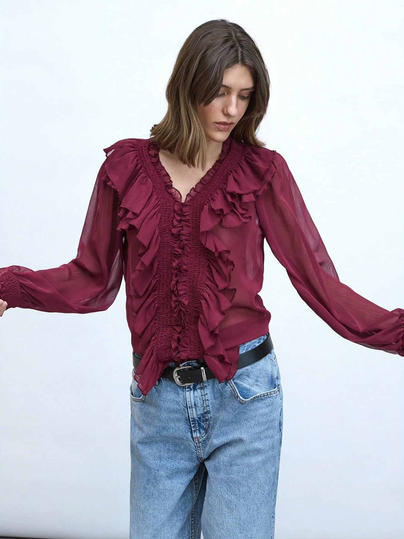 Camisa de Chiffon