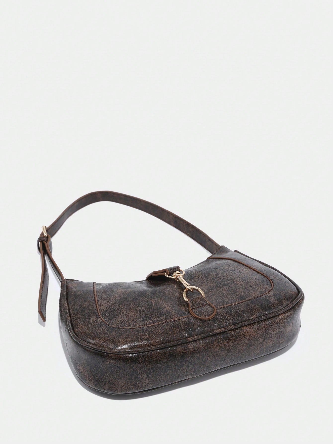 Novachic, 1 peça Bolsa em formato de Meia Lua Retrô Minimalista com Gancho Decorativo e Alça de Ombro Ajustável, Adequada para Data, Passeio, Festa