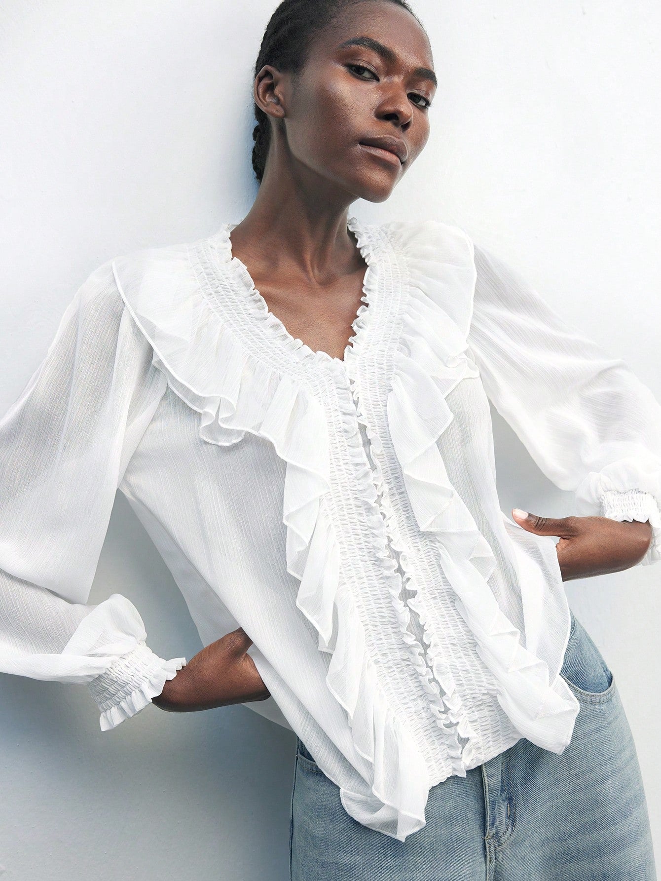 Camisa de Chiffon