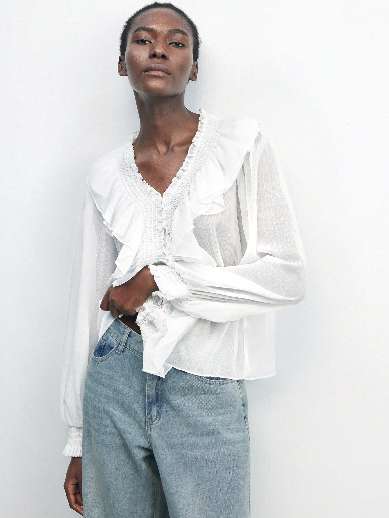 Camisa de Chiffon