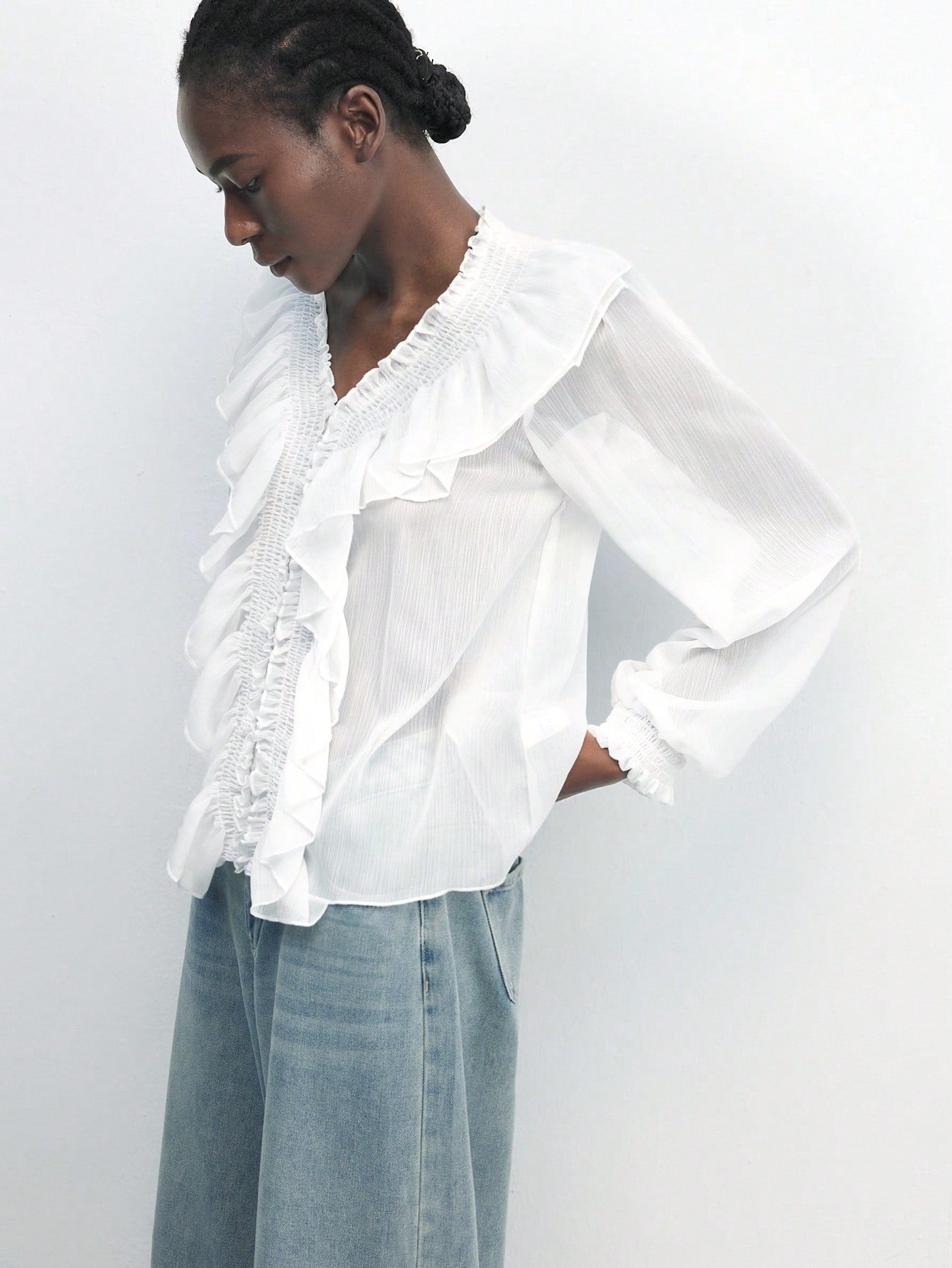 Camisa de Chiffon