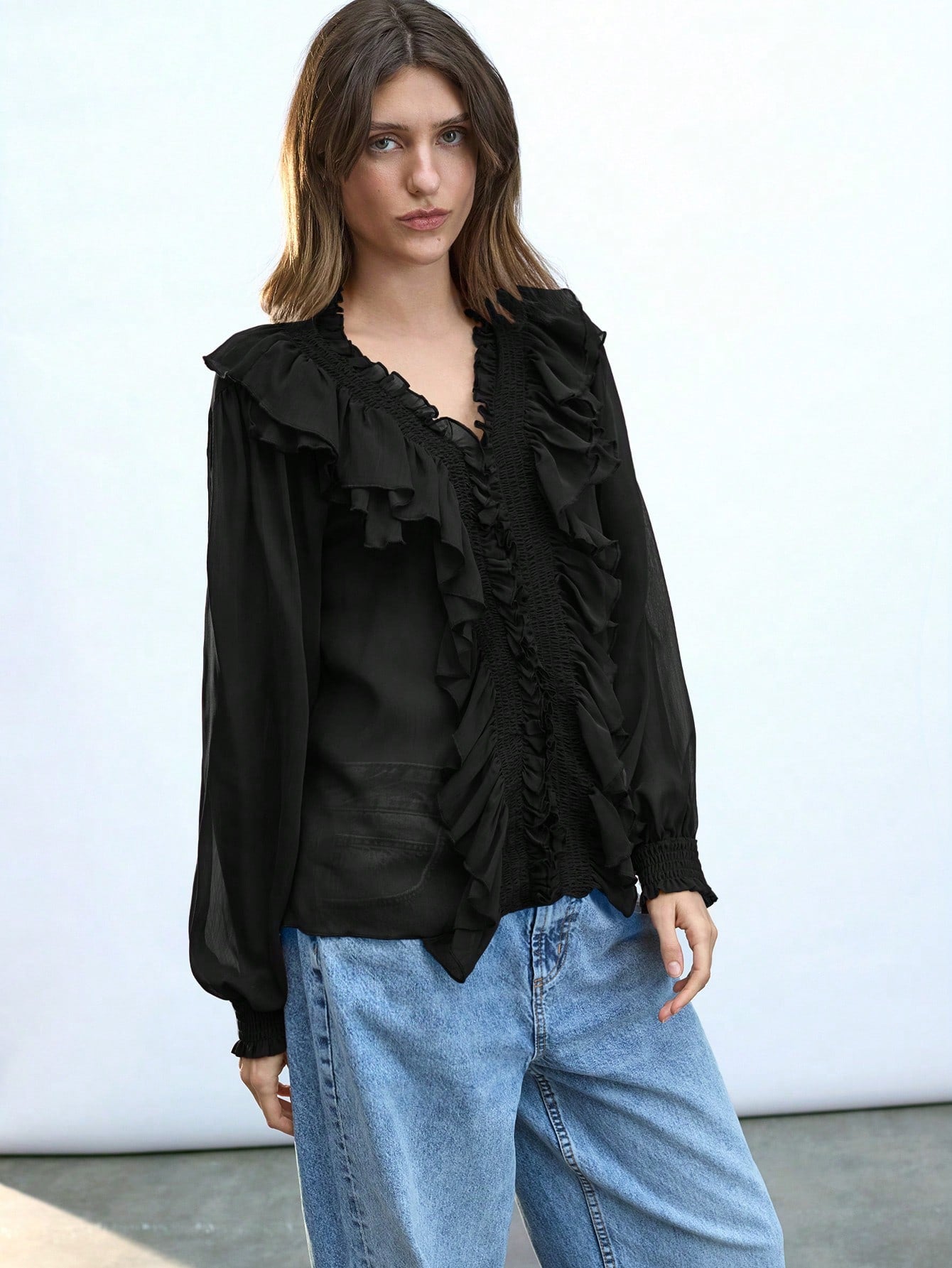 Camisa de Chiffon