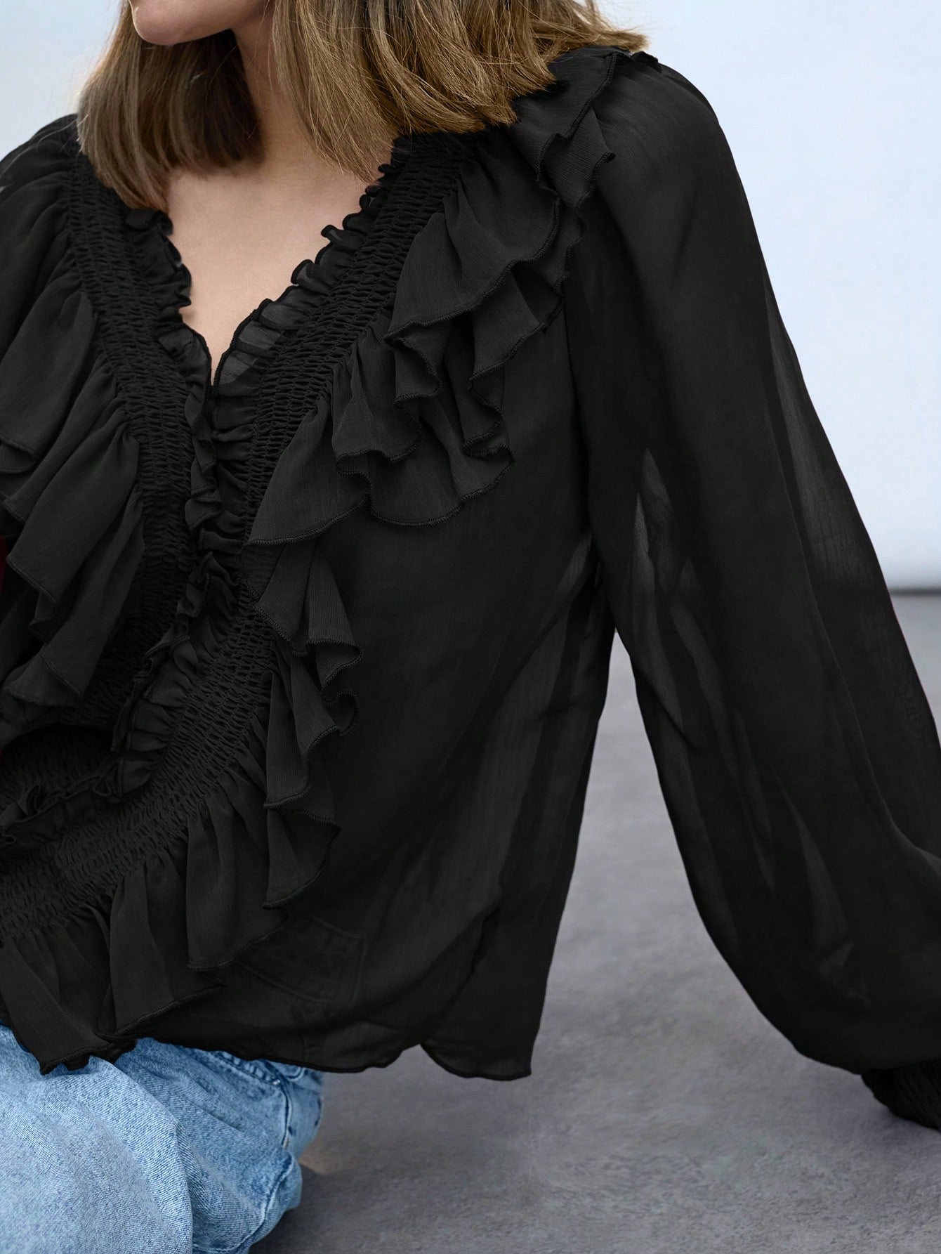 Camisa de Chiffon