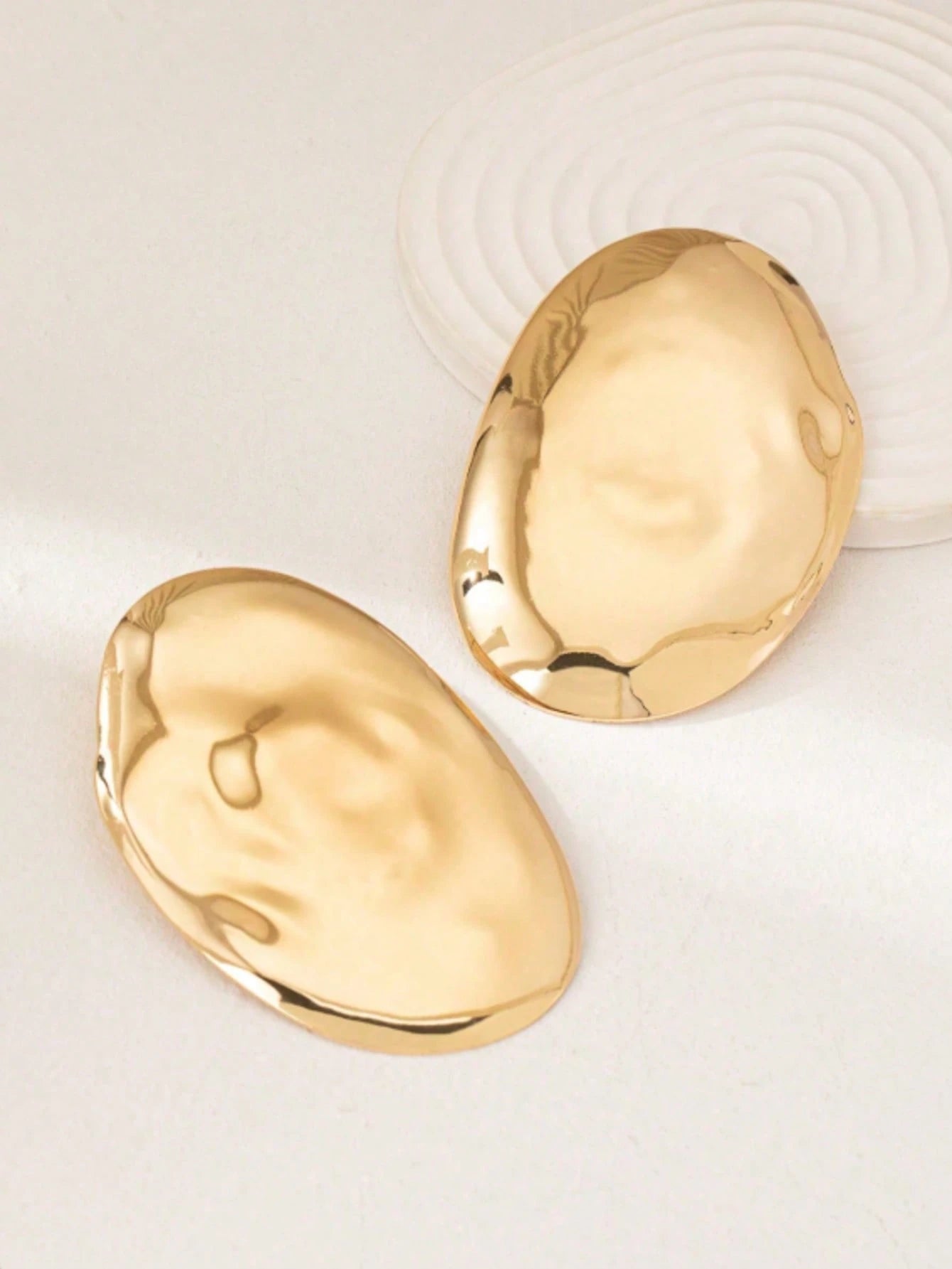 Brinco Dourado Oval