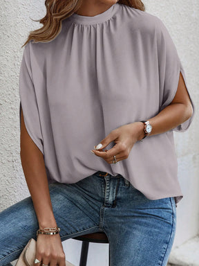 EMERY ROSE Tie Back Simples Casual Blusa