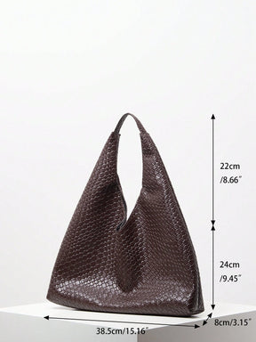 Bolsa de Ombro Trançada Vintage,