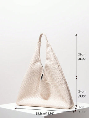 Bolsa de Ombro Trançada Vintage,