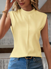 SHEIN LUNE Regata Minimalista de Moda Casual com Decote Canoa Sem Manga para Mulheres