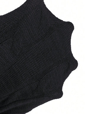 EMERY ROSE Cardigan Casual Versátil Feminino com Listras Colorblock