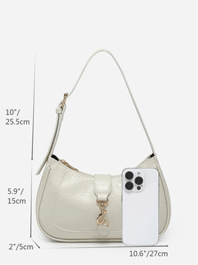 Novachic, 1 peça Bolsa em formato de Meia Lua Retrô Minimalista com Gancho Decorativo e Alça de Ombro Ajustável, Adequada para Data, Passeio, Festa