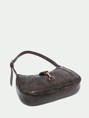Novachic, 1 peça Bolsa em formato de Meia Lua Retrô Minimalista com Gancho Decorativo e Alça de Ombro Ajustável, Adequada para Data, Passeio, Festa