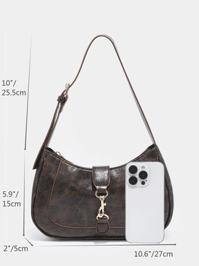 Novachic, 1 peça Bolsa em formato de Meia Lua Retrô Minimalista com Gancho Decorativo e Alça de Ombro Ajustável, Adequada para Data, Passeio, Festa