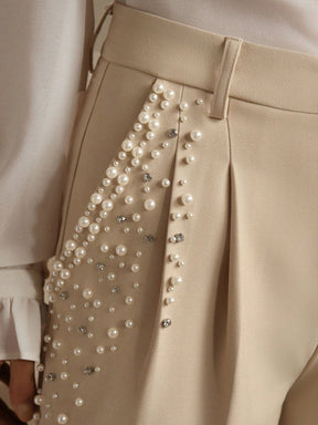 Anewsta Calça de Escritório Feminina Moderna e na 