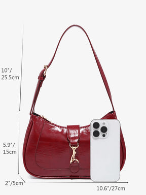 Novachic, 1 peça Bolsa em formato de Meia Lua Retrô Minimalista com Gancho Decorativo e Alça de Ombro Ajustável, Adequada para Data, Passeio, Festa