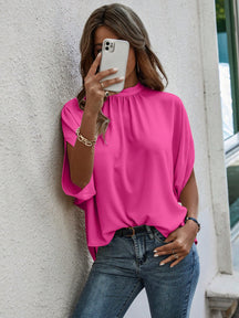 EMERY ROSE Tie Back Simples Casual Blusa