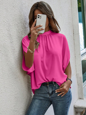 EMERY ROSE Tie Back Simples Casual Blusa
