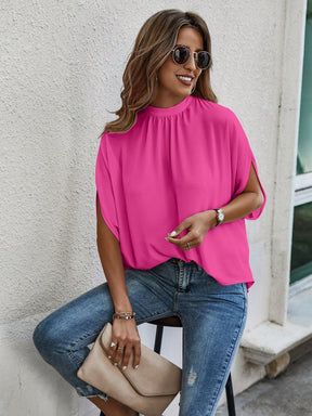 EMERY ROSE Tie Back Simples Casual Blusa