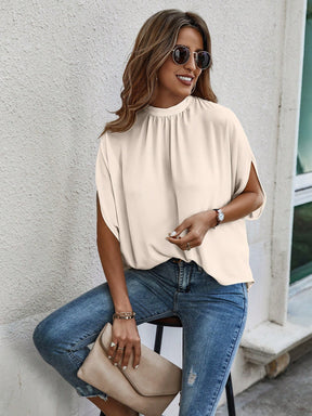EMERY ROSE Tie Back Simples Casual Blusa