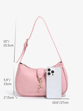 Novachic, 1 peça Bolsa em formato de Meia Lua Retrô Minimalista com Gancho Decorativo e Alça de Ombro Ajustável, Adequada para Data, Passeio, Festa