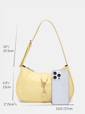 Novachic, 1 peça Bolsa em formato de Meia Lua Retrô Minimalista com Gancho Decorativo e Alça de Ombro Ajustável, Adequada para Data, Passeio, Festa