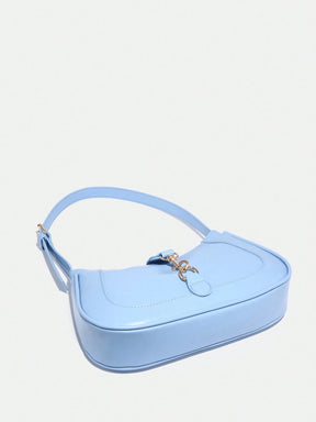 Novachic, 1 peça Bolsa em formato de Meia Lua Retrô Minimalista com Gancho Decorativo e Alça de Ombro Ajustável, Adequada para Data, Passeio, Festa