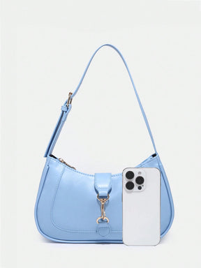 Novachic, 1 peça Bolsa em formato de Meia Lua Retrô Minimalista com Gancho Decorativo e Alça de Ombro Ajustável, Adequada para Data, Passeio, Festa