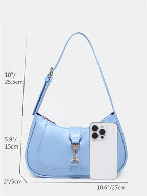 Novachic, 1 peça Bolsa em formato de Meia Lua Retrô Minimalista com Gancho Decorativo e Alça de Ombro Ajustável, Adequada para Data, Passeio, Festa