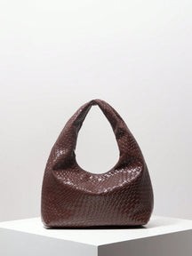 Bolsa Amalfi | Bolsa Hobo Feminina Texturizada, Elegante e Atemporal - Menta Chic