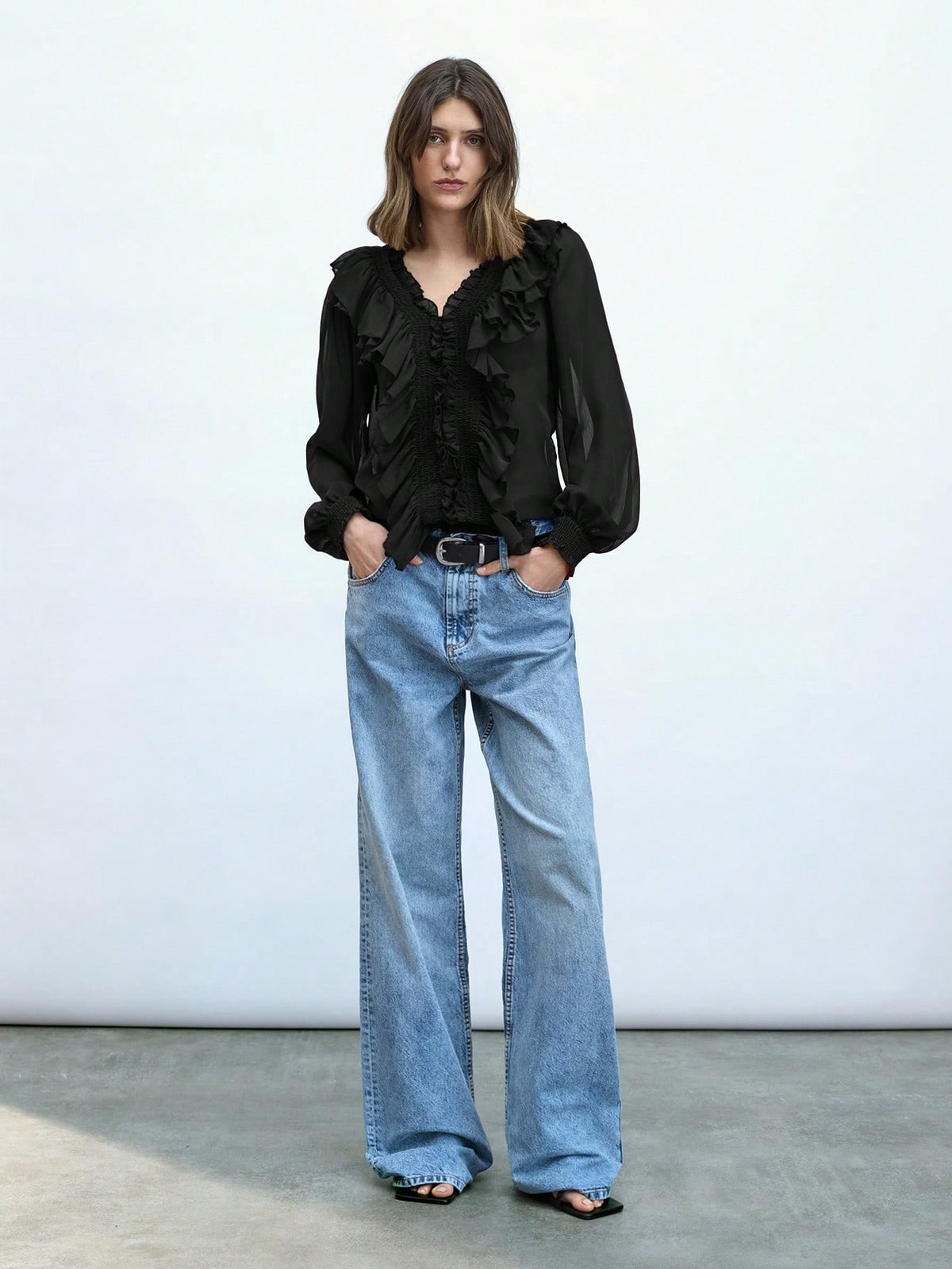 Camisa de Chiffon 