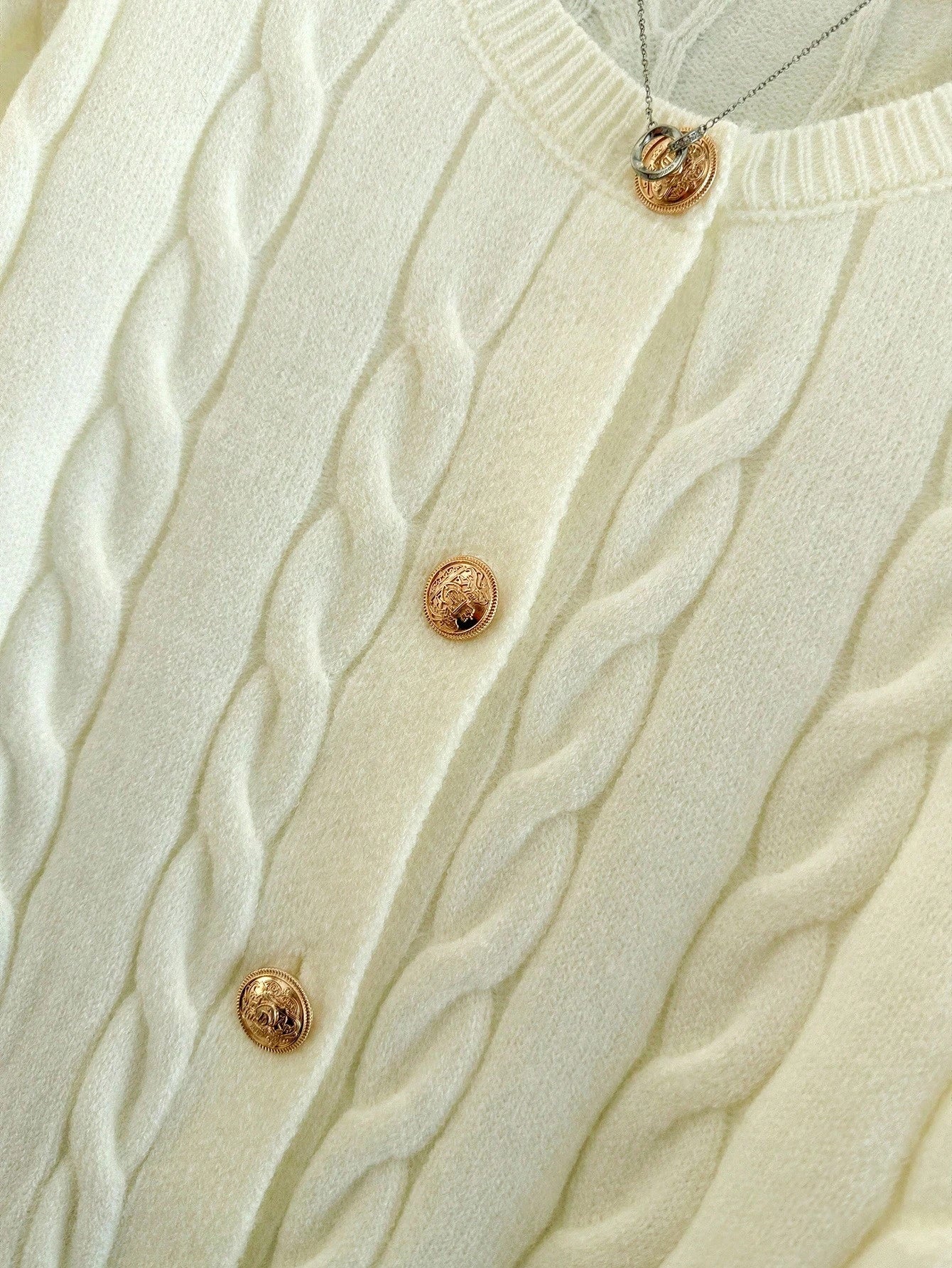 EMERY ROSE Cardigan Casual Versátil Feminino com Listras Colorblock