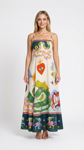 Vestido Tela Viva – Longo, Estampado e Leve